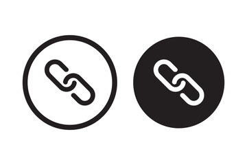 External link symbol icon vector. Link icon isolated on white background. Link vector icon. Hyperlink chain symbol