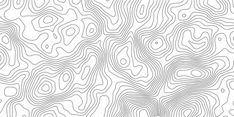 Abstract background with waves Geographic mountain relief. Abstract lines background. Contour maps. Topo contour map on white background. 