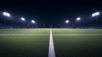 Quarterback training under floodlights with focus on long-range passes. Featuring precision and distance
