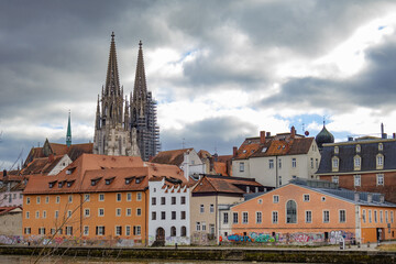 The city of Regensburg, Germany