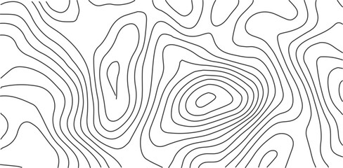 Abstract black and white topographic contours lines of mountains. Topography map art curve drawing. vector illustration. wave Line topography map contour background .background © Sk