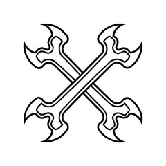 tribal crossbones 