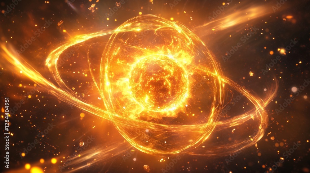 Canvas Prints cosmic singularity energy explosion