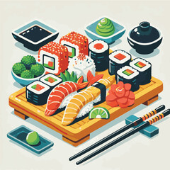seafood, sushi, gourmet, fresh, delicious, rice, food, traditional, fish, japanese, cuisine, sashimi, maki, asian, tasty, culinary, healthy, salmon, roll, lunch, japan, seaweed, restaurant, dinner, as