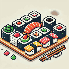 seafood, sushi, gourmet, fresh, delicious, rice, food, traditional, fish, japanese, cuisine, sashimi, maki, asian, tasty, culinary, healthy, salmon, roll, lunch, japan, seaweed, restaurant, dinner, as