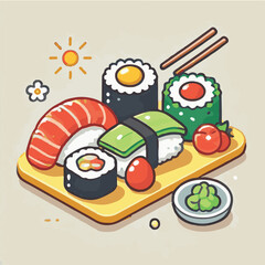 seafood, sushi, gourmet, fresh, delicious, rice, food, traditional, fish, japanese, cuisine, sashimi, maki, asian, tasty, culinary, healthy, salmon, roll, lunch, japan, seaweed, restaurant, dinner, as