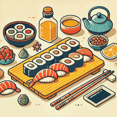 seafood, sushi, gourmet, fresh, delicious, rice, food, traditional, fish, japanese, cuisine, sashimi, maki, asian, tasty, culinary, healthy, salmon, roll, lunch, japan, seaweed, restaurant, dinner, as