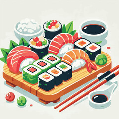 seafood, sushi, gourmet, fresh, delicious, rice, food, traditional, fish, japanese, cuisine, sashimi, maki, asian, tasty, culinary, healthy, salmon, roll, lunch, japan, seaweed, restaurant, dinner, as
