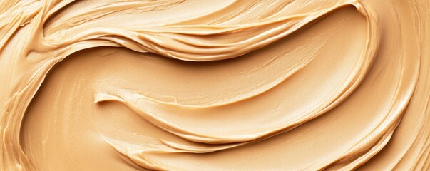 Thick and Creamy Peanut Spread in Ultra Detailed Macro Shot