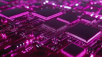 Obraz premium Abstract Circuit Board, Technology, Futuristic Design