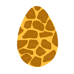 vector illustration of an easter egg with girrafe pattern 2