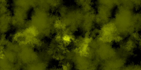 Abstract Green Smoke Texture Background with Dark Cloud Effect