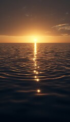 Meteor impact on ocean of liquid light produces spectacular glowing ripples and radiant waves