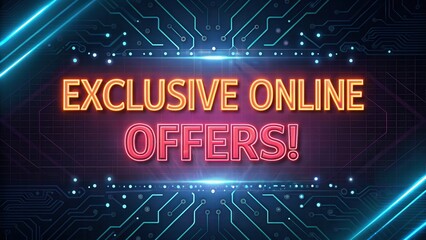 Exclusive digital offers online sale event clearance promotions virtual environment bright viewpoint