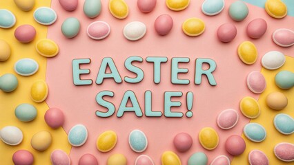 Easter sale promotion discount offers on digital goods vibrant spring environment eye-catching design