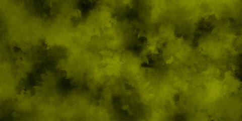 Abstract Green Smoke Texture Background with Dark Cloud Effect