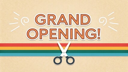 Grand opening event with exciting promotions and discounts at local store digital clearance community celebration