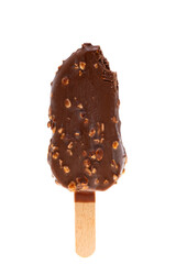 Ice cream on a stick isolated