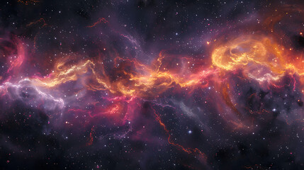 Deep space-inspired abstract background with glowing particles and depth