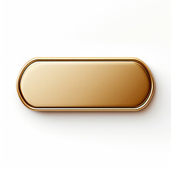 blank gold button Gold Oval Button