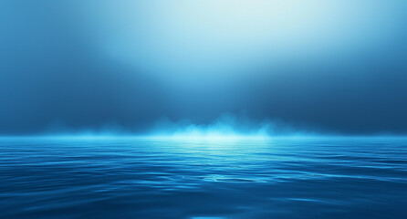 Obraz premium Blue gradient background, blue gradient texture background, blue background, blue background, blue water surface, water mist