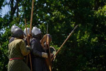 Conquering a hillfort in early middle ages.
