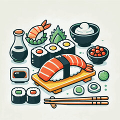 seafood, sushi, gourmet, fresh, delicious, rice, food, traditional, fish, japanese, cuisine, sashimi, maki, asian, tasty, culinary, healthy, salmon, roll, lunch, japan, seaweed, restaurant, dinner, as