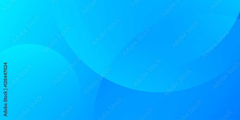 Wall mural abstract background blue with dynamic circle shape elements. trendy and modern geometric gradient ba