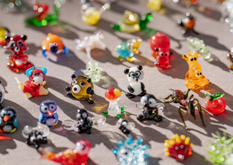 glass animal figurines