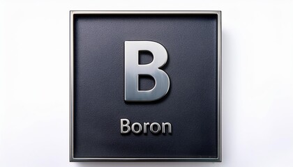 B - Boron, Periodic table element