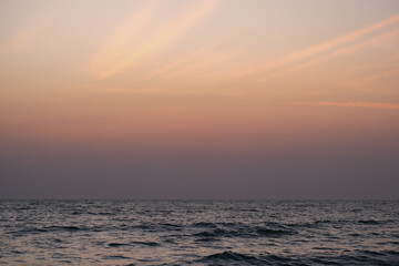 Obraz premium Dawn sky at the sea