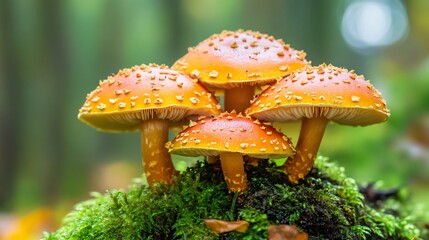 Eco-friendly Harvesting Wild Edible Mushroom in Woods
