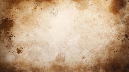 Faded white parchment paper featuring vintage ink stains. 