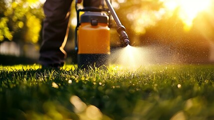 Emphasizing the importance of outdoor pesticide spraying for lawn health.