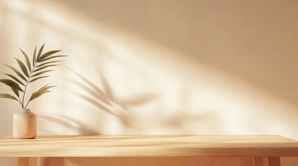 Elegant brown wooden counter table showcasing luxury beauty products.