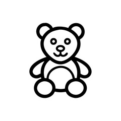 Obraz premium bear, teddy, toy, animal, cartoon, vector, baby