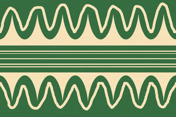 Wavy line pattern with a modern tribal aesthetic Easter abstract background