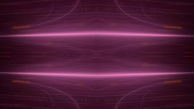 leuchtende Lichtpunkte bewegen sich langsam Richtung Zentrum, digitaler Datentransfer, Internet, Energie, Datenfluss, Geschwindigkeit, Wandel, Austausch, Algorithmus, rot