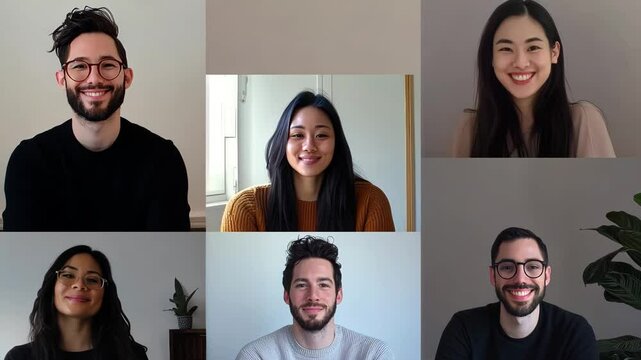 Global Virtual Conference with Participants in Video Calls