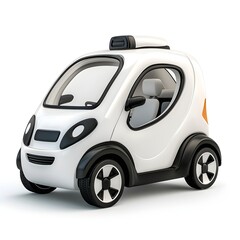 A white car with a black front bumper