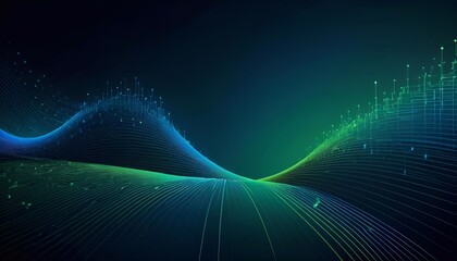 Abstract blue green background image, texture banner