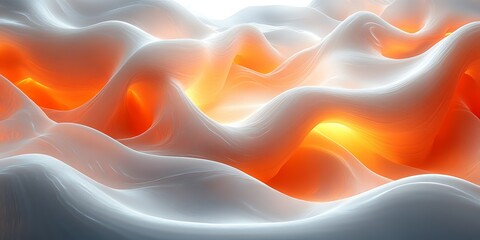 Obraz premium Abstract Flowing Energy Waves