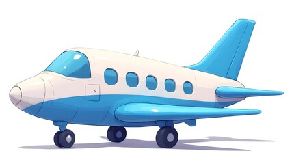 Naklejka premium Dream of flying in the blue sky and white clouds