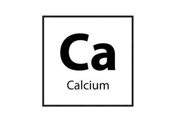Obraz premium Ca - Calcium, Periodic table element