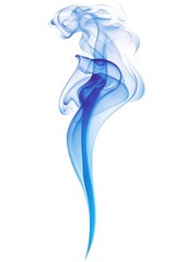A vertical vector illustration of smoke, isolated on a white background