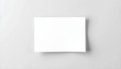 Blank card centered on a light gray background, perfect for text or design showcase