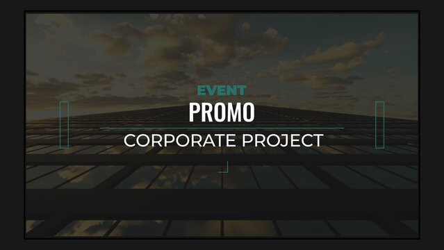 Event Promo Corporate Slideshow For Presentations And Promotion