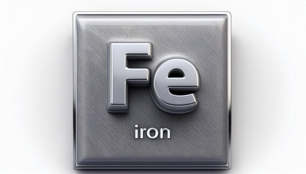 Fl - Iron, Periodic table element