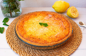 Typical cheesecake from Ibiza, Spain. Flaó