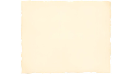 Obraz premium A blank, aged paper sheet with a slightly uneven edge, exuding a vintage feel.